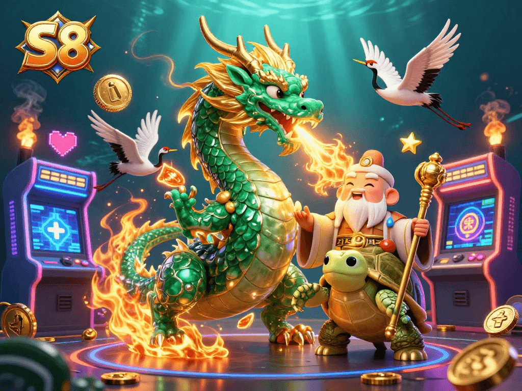 Experience thrilling action with S8 casino games featuring vibrant characters and dynamic gaming elements.