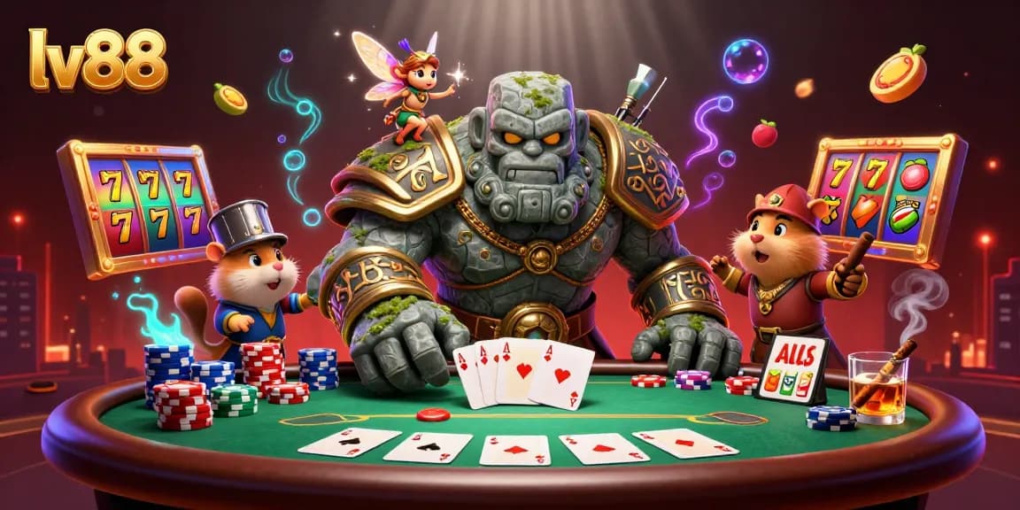 Spin the reels and enjoy the magic of lv88 in a vibrant, casino-themed adventure.