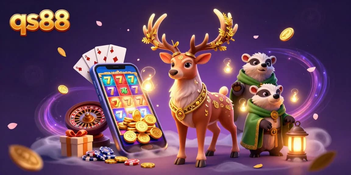 Engage with exciting games and winning opportunities at qs88, featuring a dynamic casino scene.