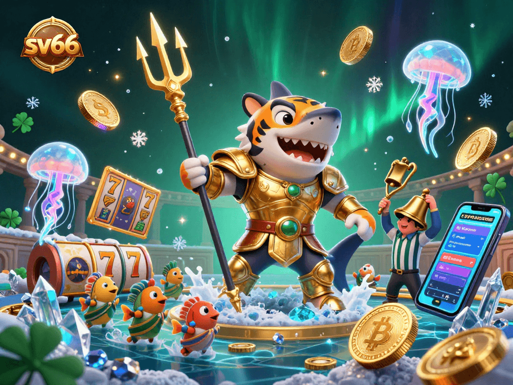 Spin and win with sv66's vibrant casino action in a 3D digital underwater showdown.