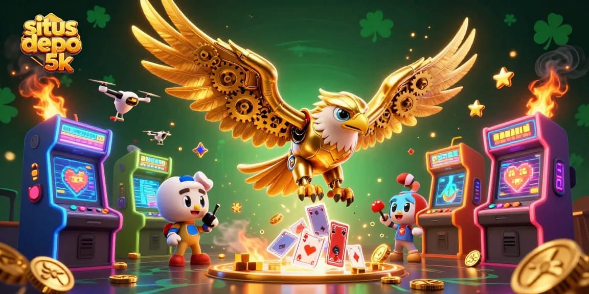 Experience thrilling gameplay on situs depo 5k with exciting 3D slot action and vibrant casino elements.