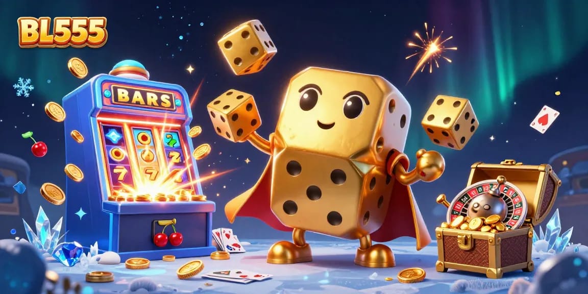 Experience thrilling gameplay at BL555 with dynamic characters, exploding jackpots, and vibrant casino elements.