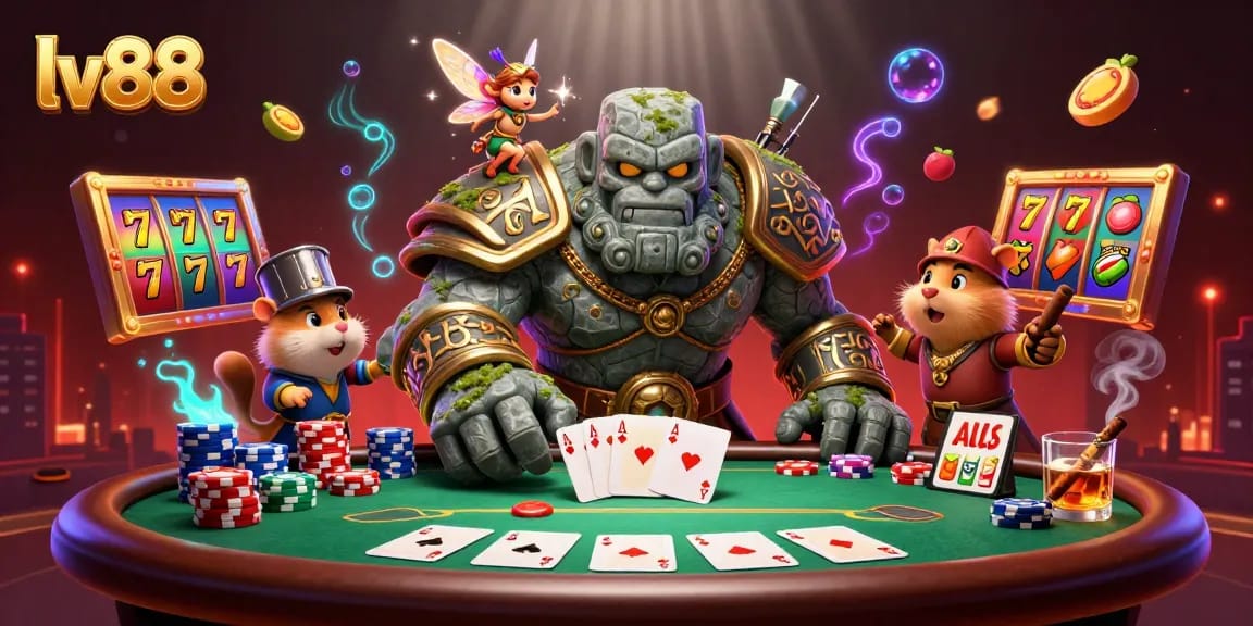 Spin the reels and enjoy the magic of lv88 in a vibrant, casino-themed adventure.