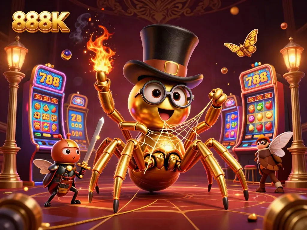 Engage with thrilling slots at 888K featuring colorful 3D characters and dynamic game elements.