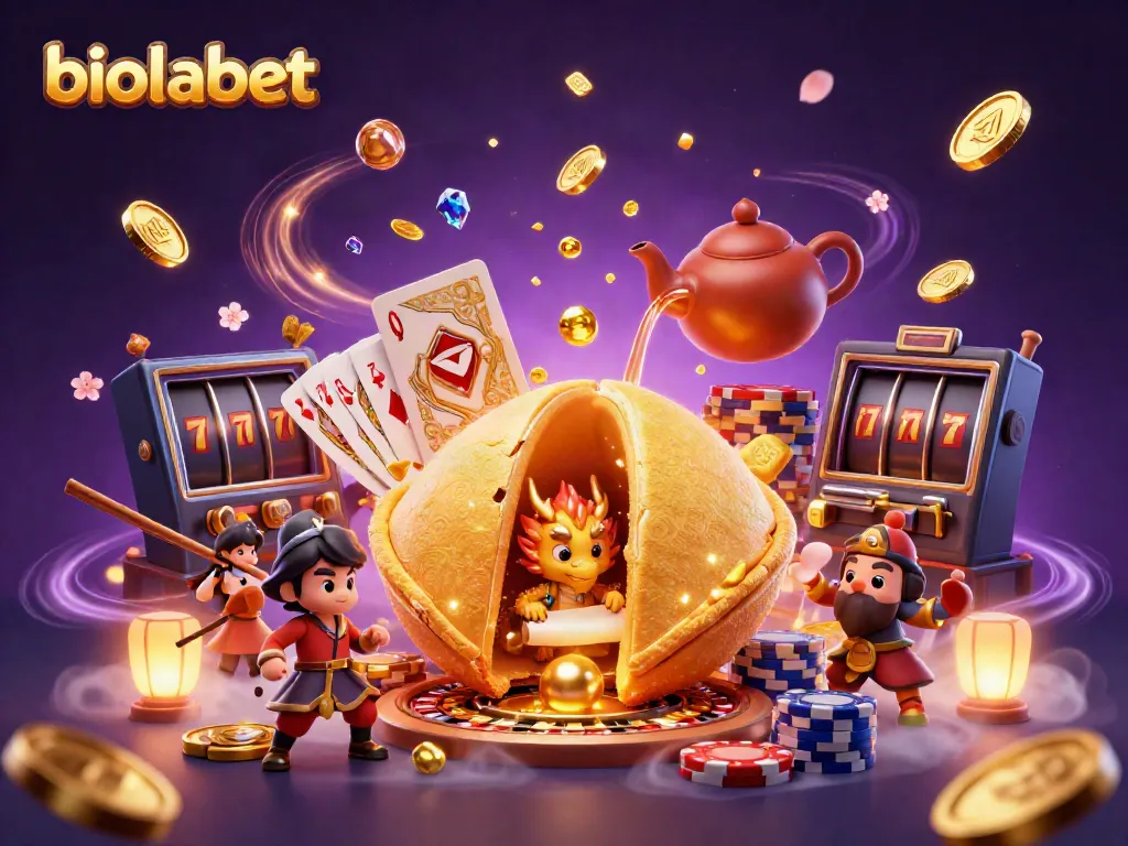 Win big with biolabet as golden coins flow and a wise dragon reads fortunes.