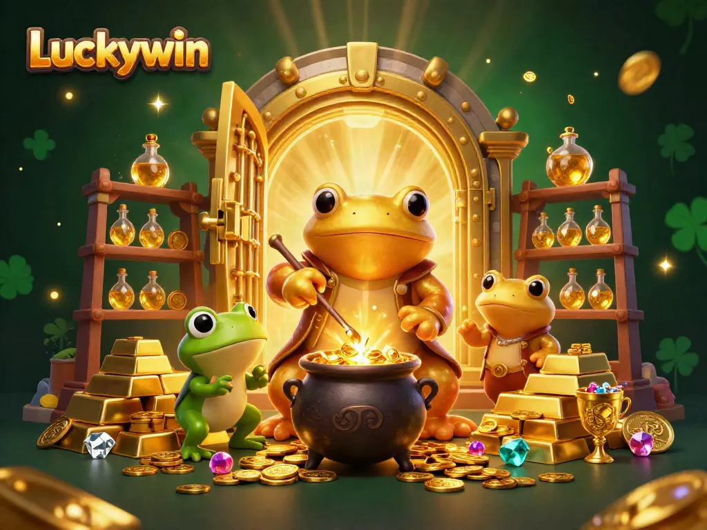 Engage in thrilling gaming at Luckywin with golden alchemists and treasure-filled scenes.