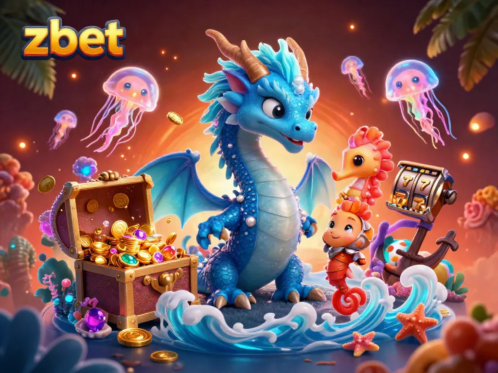Experience zbet's vibrant casino entertainment with playful characters and exciting game elements.