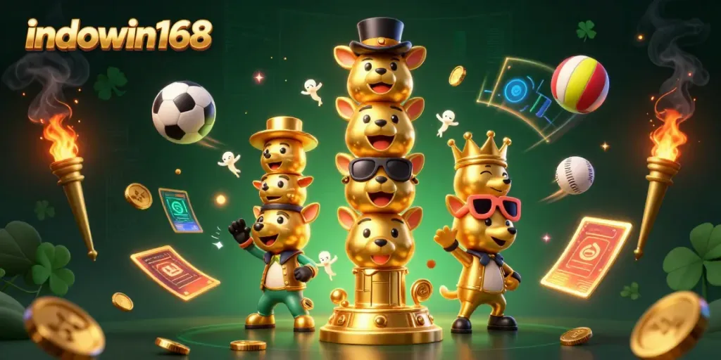 Dalam ilustrasi 3D, indowin168 memenuhi kebutuhan gamer dengan berbagai elemen kasino yang menarik
