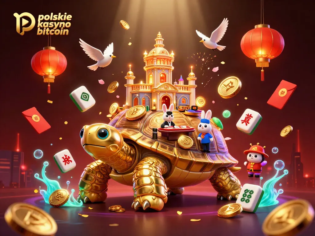 Experience thrilling gameplay at polskie kasyno bitcoin featuring a whimsical casino scene with vibrant characters and elements.