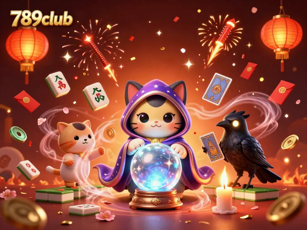 Experience thrilling games at 789club with dynamic casino characters and festive visuals.