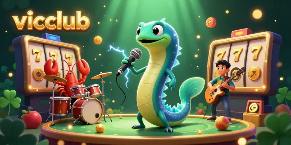Experience the exciting underwater casino stage with vicclub's vibrant and animated 3D characters.