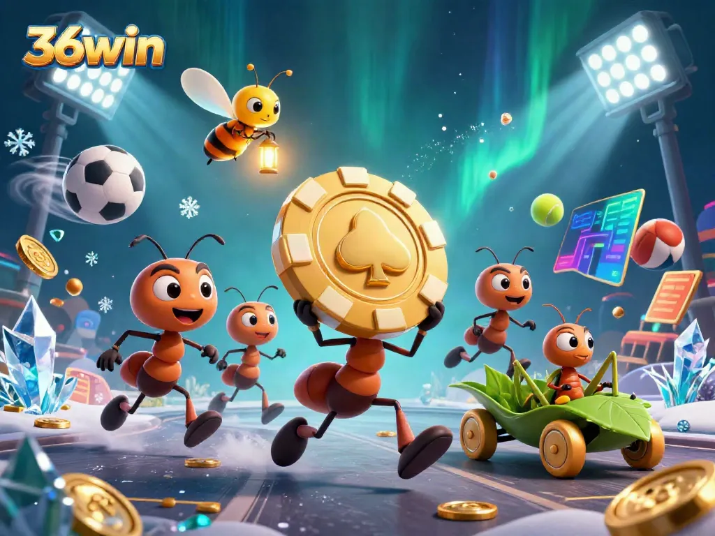 Experience thrilling wins at 36win with dynamic sports and casino action in a vibrant 3D scene.