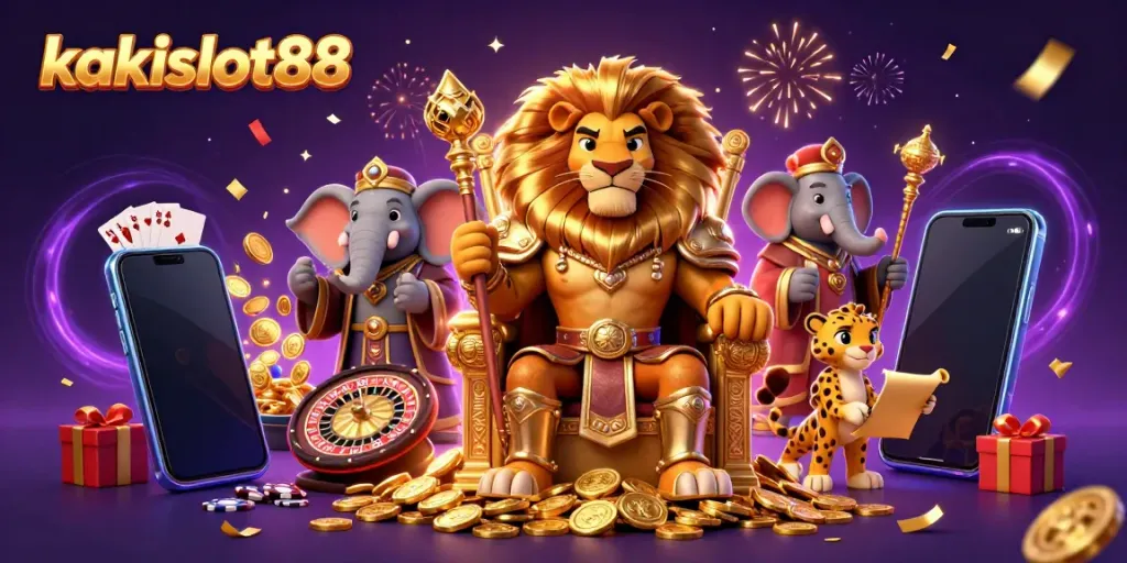 Genggam peluang menang di kakislot88 dengan kipas kartu dan jackpot emas dalam ilustrasi mengesankan.