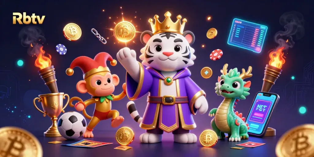 Rbtv mengadakan turnamen taruhan olahraga dengan tokoh karakter kartun 3D yang menonjol.