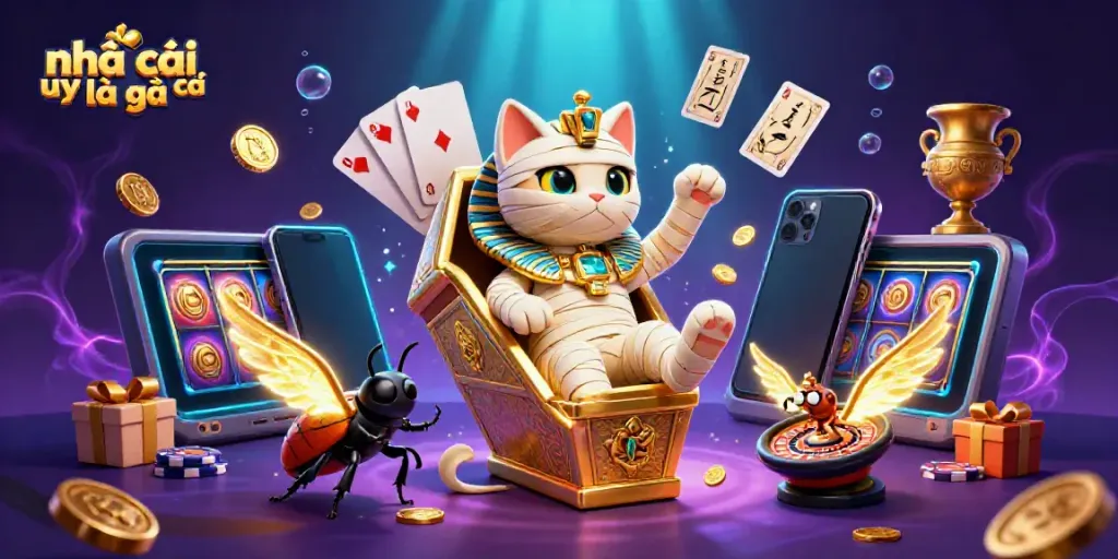 Engaging 3D scene depicting the essence of nhà cái uy tín là gì with lively casino elements.
