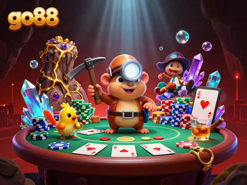 Experience exciting gameplay at go88 with vibrant casino elements and colorful characters.