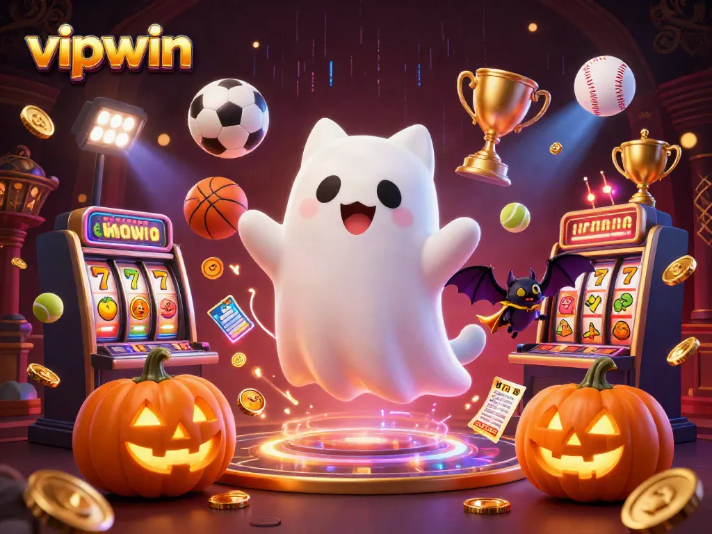Win big at vipwin with a haunted casino adventure featuring a ghost cat and more!