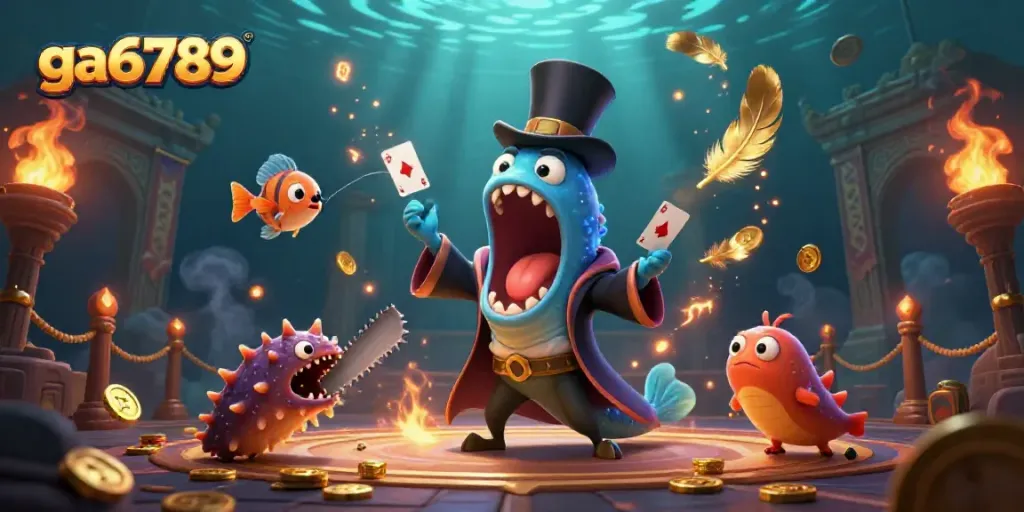 Experience ga6789 with thrilling underwater magic and casino action in a vibrant scene.