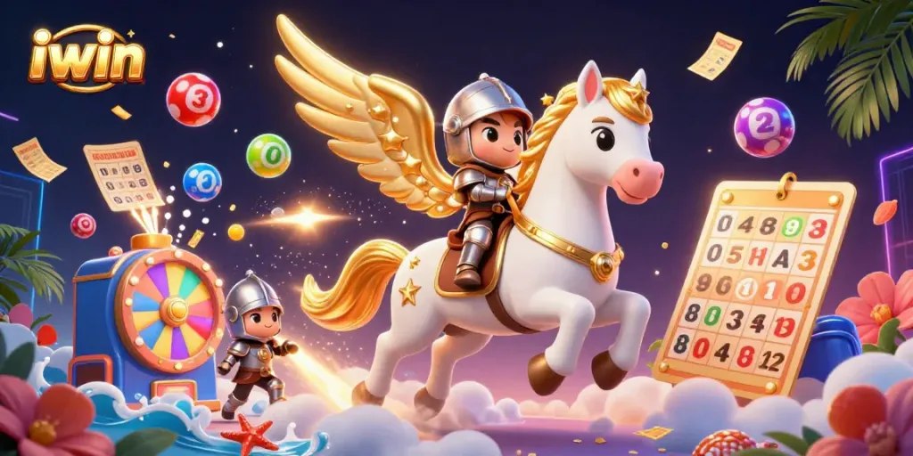 Engage with exciting iwin lottery adventures featuring vibrant, bouncing lottery balls and dynamic gaming elements.