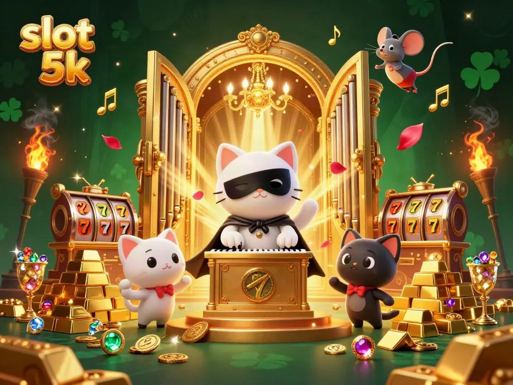 Engage in thrilling wins with slot 5k games in a vibrant casino scene.