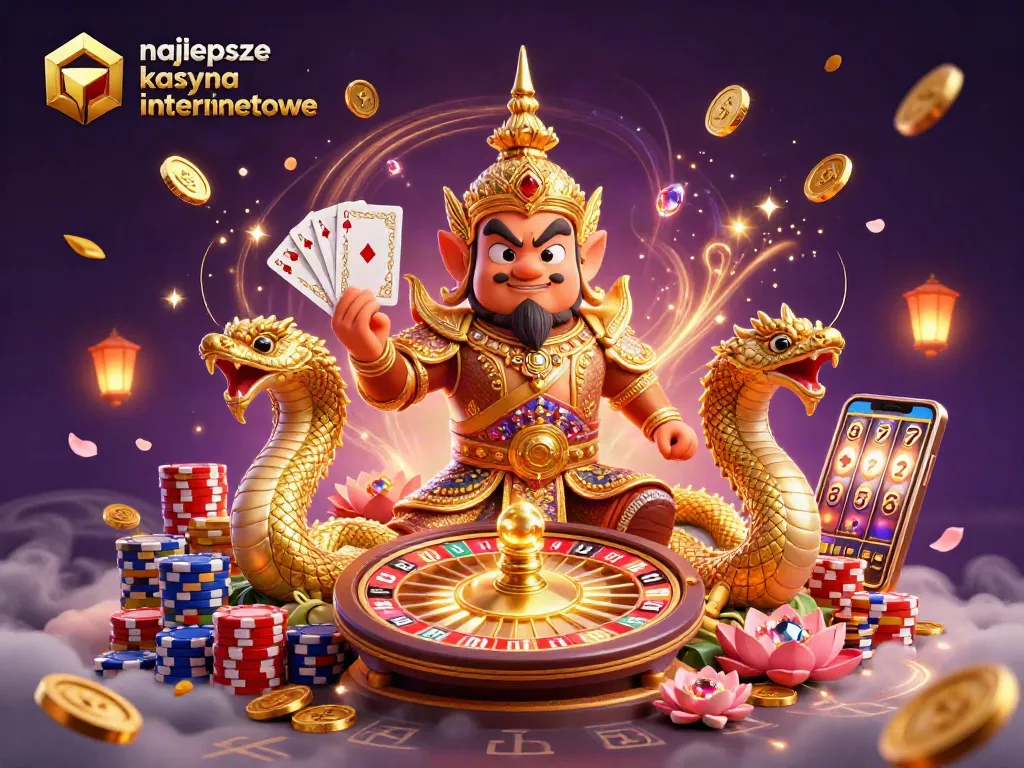 Engage with najlepsze kasyna internetowe through an enchanting 3D illustration of casino excitement.