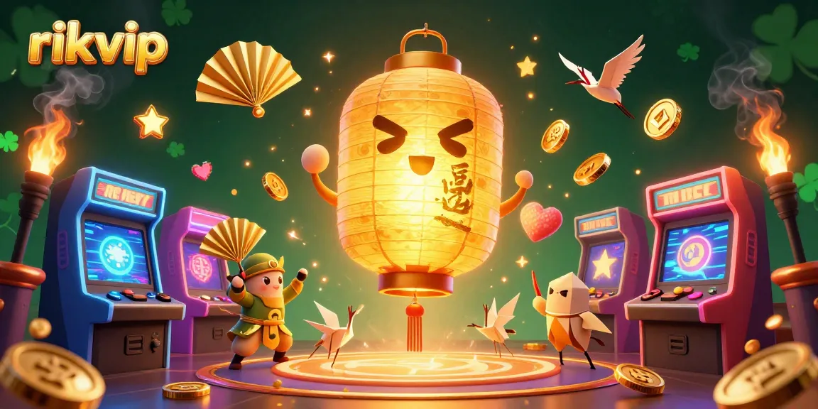 Engage in exciting gaming action at rikvip's vibrant casino scene featuring colorful elements.