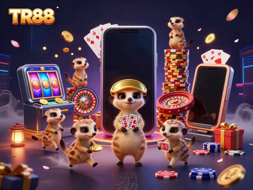 Experience the thrilling TR88 casino with meerkats gambling and winning big in style