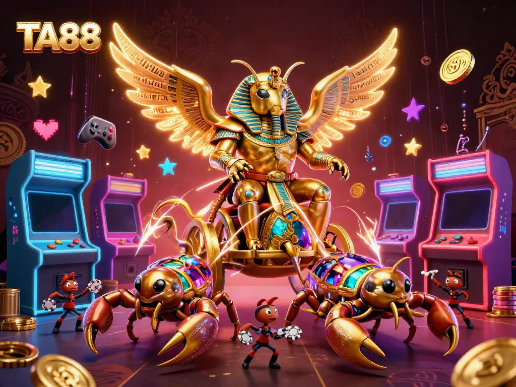 Experience thrilling gaming adventures with TA88's dynamic casino characters and elements.
